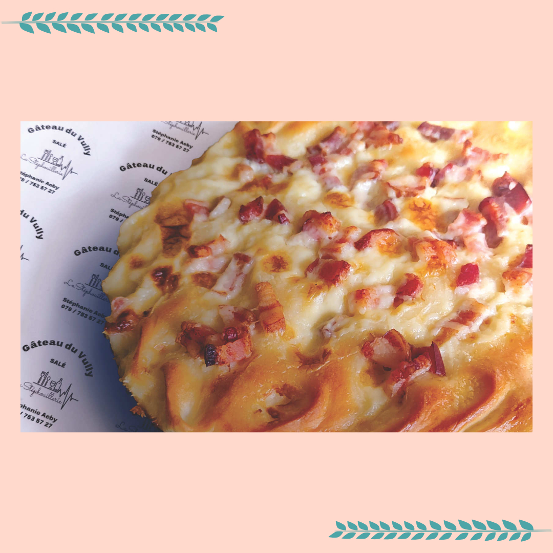 Gâteau du Vully au Lard de la Stéphouillerie